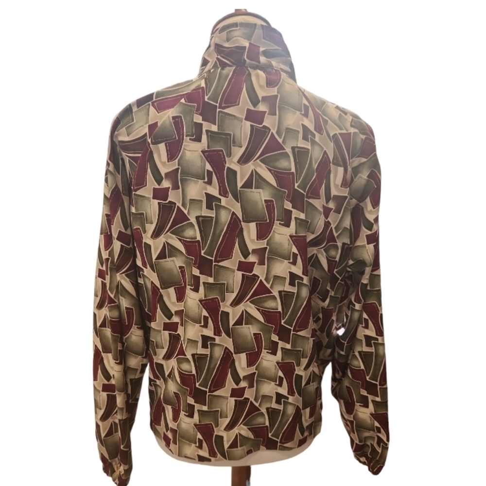 90s Bomber jacket abstract By Teddi - Picture 3 of 10